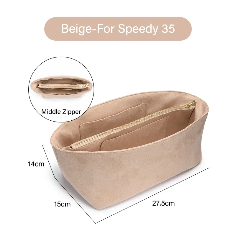 wuta original sac en velours organisateur pour lv speedy 20 25 30 35 sac à main insérer sac à main sac intérieur portable voyage stockage sacs de maquillage