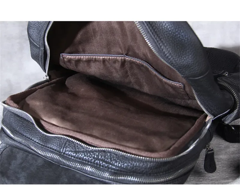 sr inforcasual sac à dos en cuir group naturel pour homme, cartable de luxe, voyage en plein air, haute qualité, noir, designer