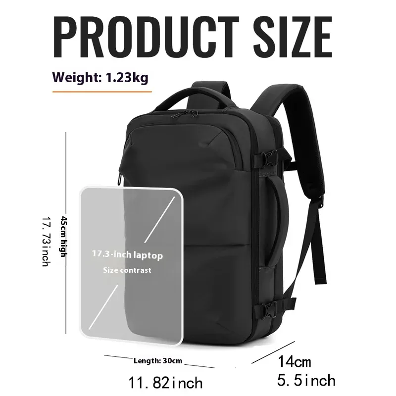 sac à dos pour hommes, sac de voyage multifonctionnel, compression sous vide, étanche, voyage d'affaires, nouveau sac à dos pour ordinateur, grande capacité