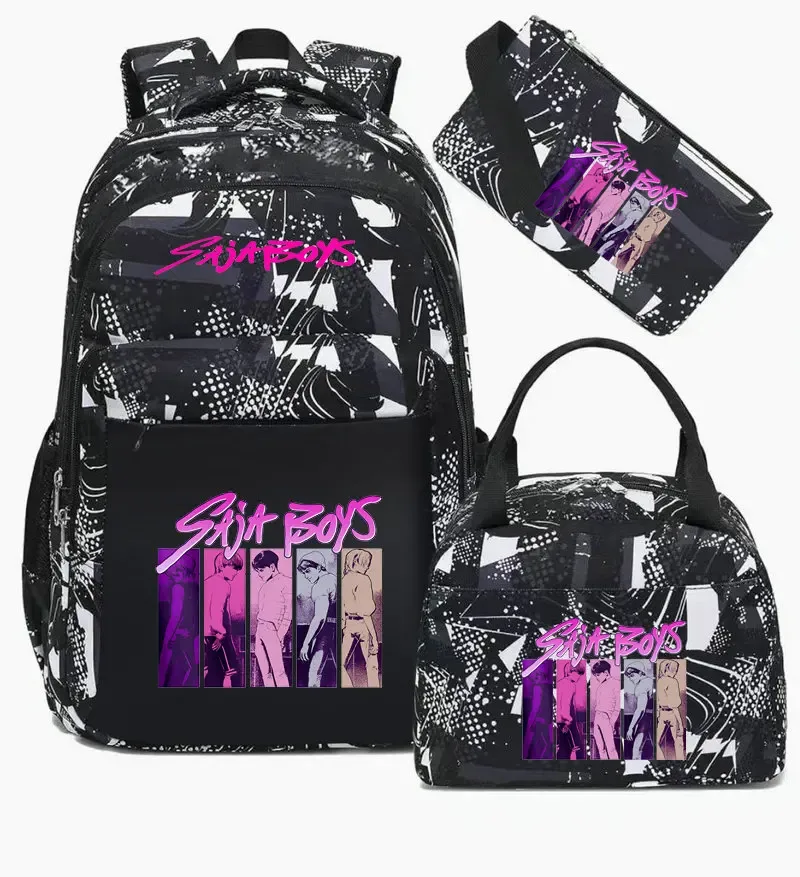 sacs d'école décontractés kpop demon hunter pour garçons et filles, sac à dos étanche de grande capacité pour ordinateur portable, sac à dos de voyage mochilas
