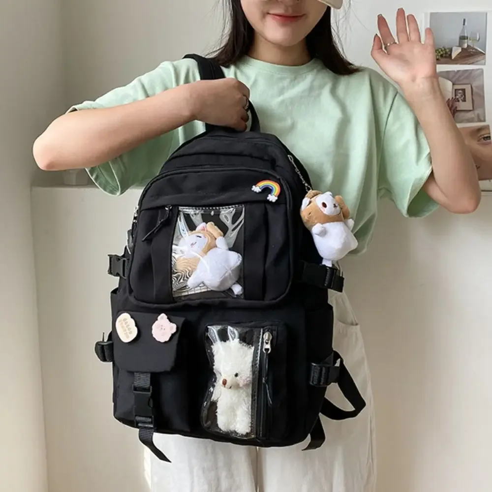 sac à dos scolaire imperméable de haute qualité en nylon, grande capacité, pour étudiants