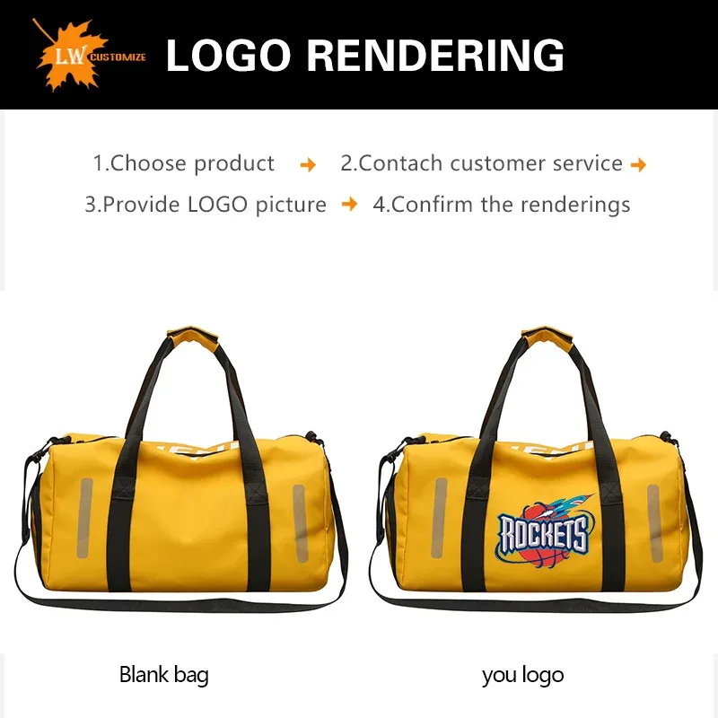 sac de voyage avec logo personnalisé, sac de sport pour hommes, sac de sport personnalisé, sac de week-end, cadeau, sac à bandoulière étanche, motif imprimé