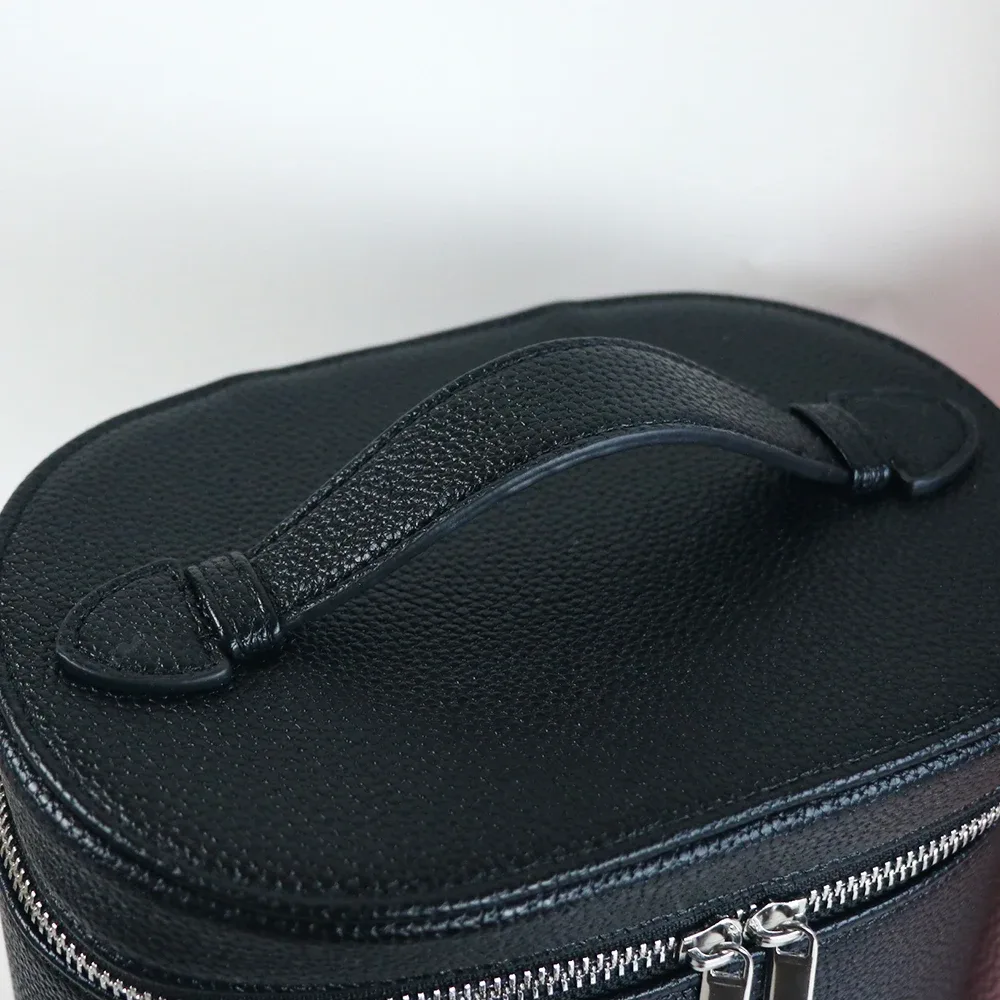 noms et lettres personnalisables, trousse de toilette portable de voyage, boîte à cosmétiques en cuir pu de grande capacité avec boîte de rangement interne