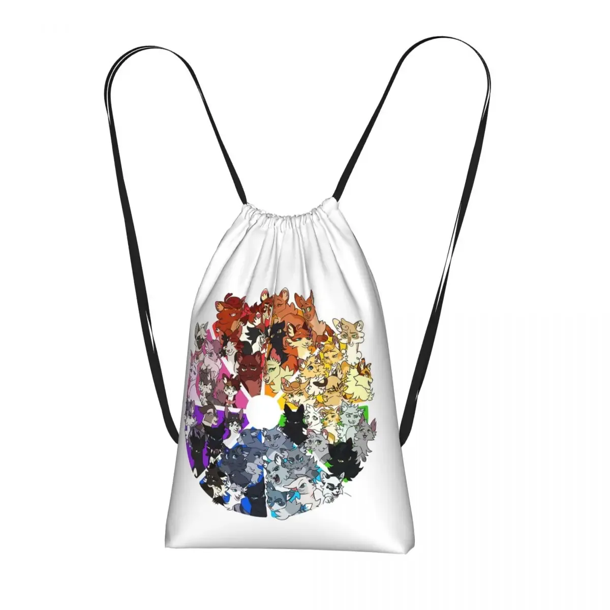 sacs à dos warrior cats, sacs multifonctions à cordon, sacs pour articles divers, sacs à livres pour les voyages et l'école