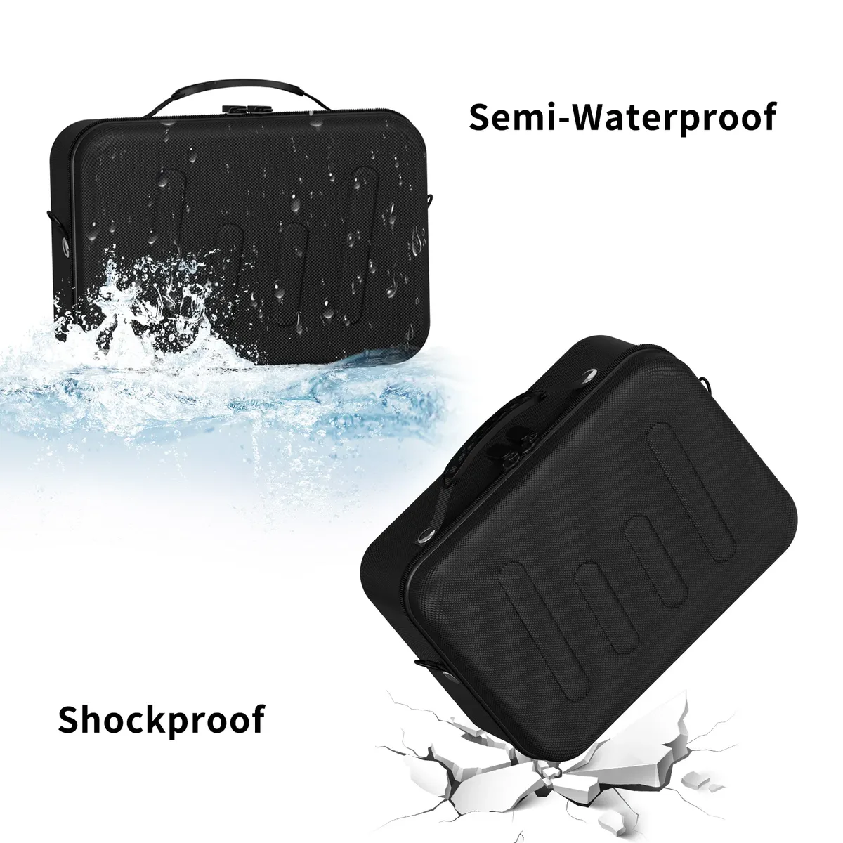 étui pour appareil photo pour canon eos rebel t7/r50/r100 et plus d'appareils photo reflex numériques et sans miroir, sac de voyage portable avec séparateurs réglables