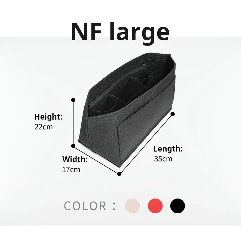 insert organisateur de sac à main pour sacs à main, organisateur de sac en feutre pour fourre-tout et sac à main, insert organisateur de sac fourre-tout, pour lv neverfull
