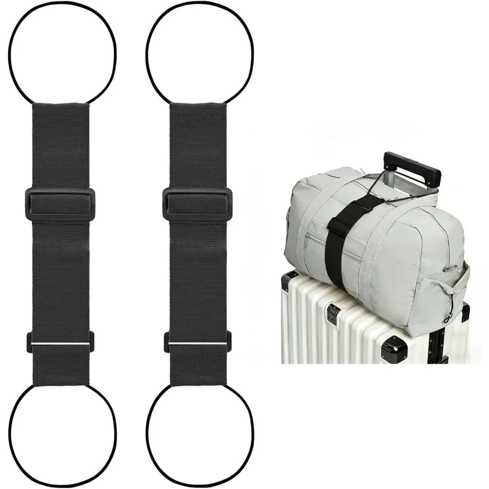 sangles de connexion réglables multi-usages pour valises, lot de 2 accessoires de bagages flexibles, sangle de fixation élastique