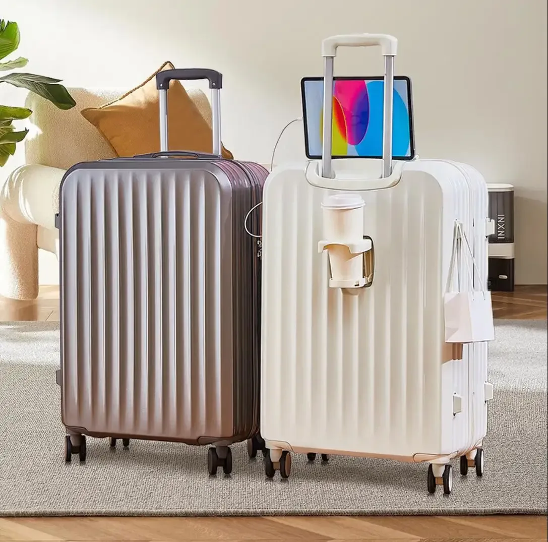 valise à roulettes compacte pour femme, 20/22/24 pouces, avec roues pivotantes, serrure à combinaison durable,