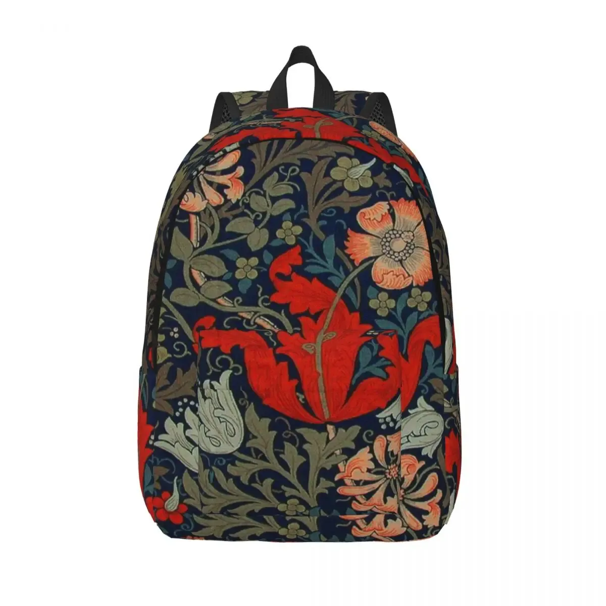 sac à dos en toile avec arbre de vie personnalisé par william instability, textile floral, école universitaire, sacs de voyage, cartable pour ordinateur portable 15"