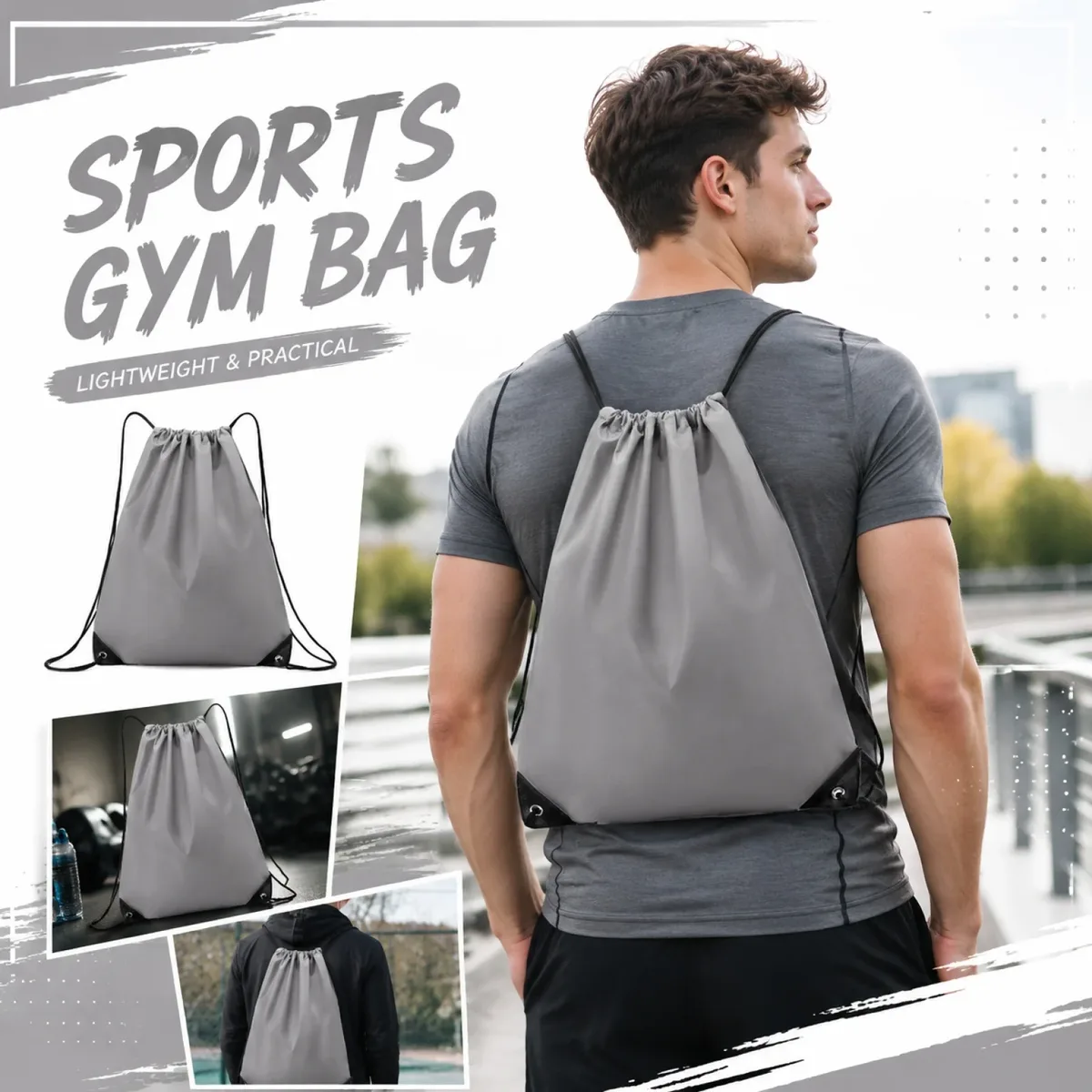 sacs à dos imperméables à cordon de serrage, pliables et légers, sacs de sport et de fitness, sacs à dos pour marathons, sacs de rangement à cordon de serrage