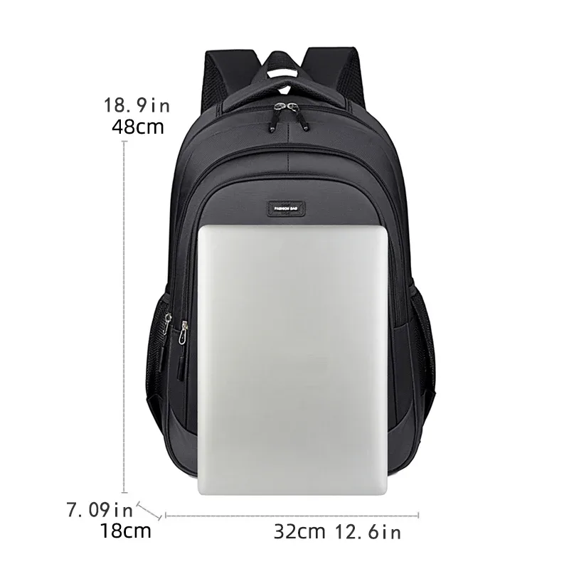 sac à dos grande capacité pour homme, sacoche tendance pour ordinateur portable, idéal pour les voyages et les affaires, équipé d'une fermeture éclair sécurisée et