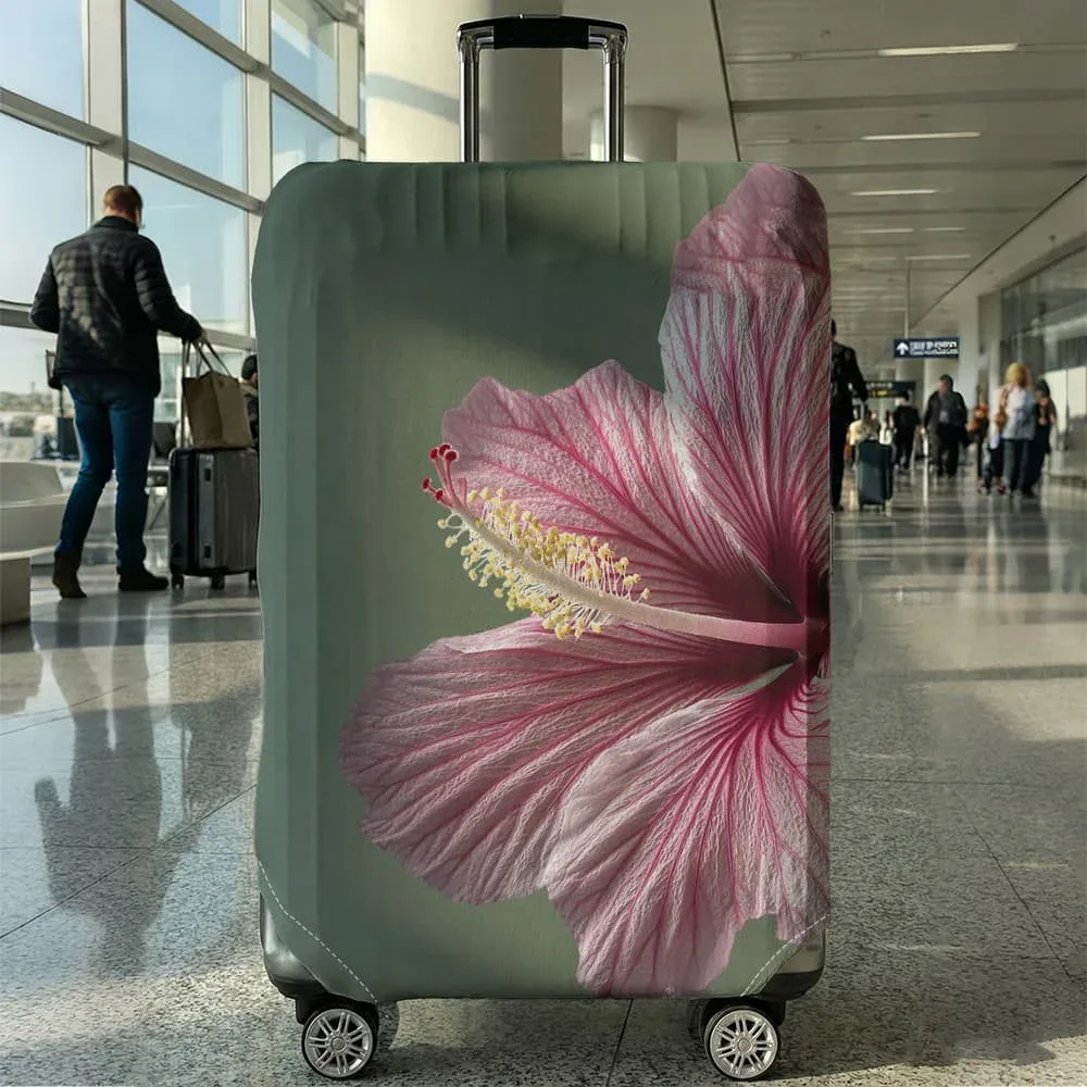 housse de protection pour bagages à motifs floraux, adaptée aux bagages de 18 à 32 pouces, avec protège-poignées, accessoires de voyage