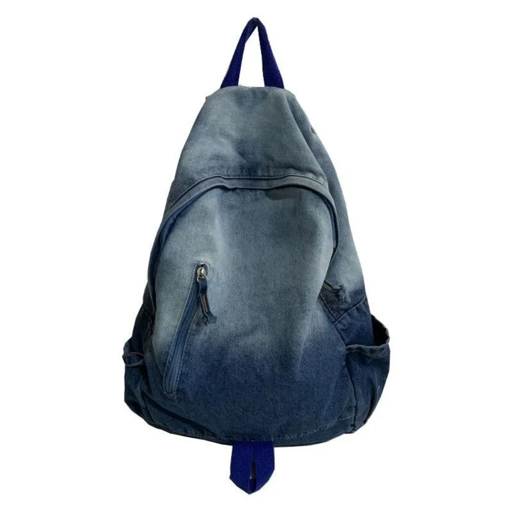 nouveau sac à dos en denim à motif étoile y2k, sac de livre de grande capacité, sac à dos de voyage punk pour adultes