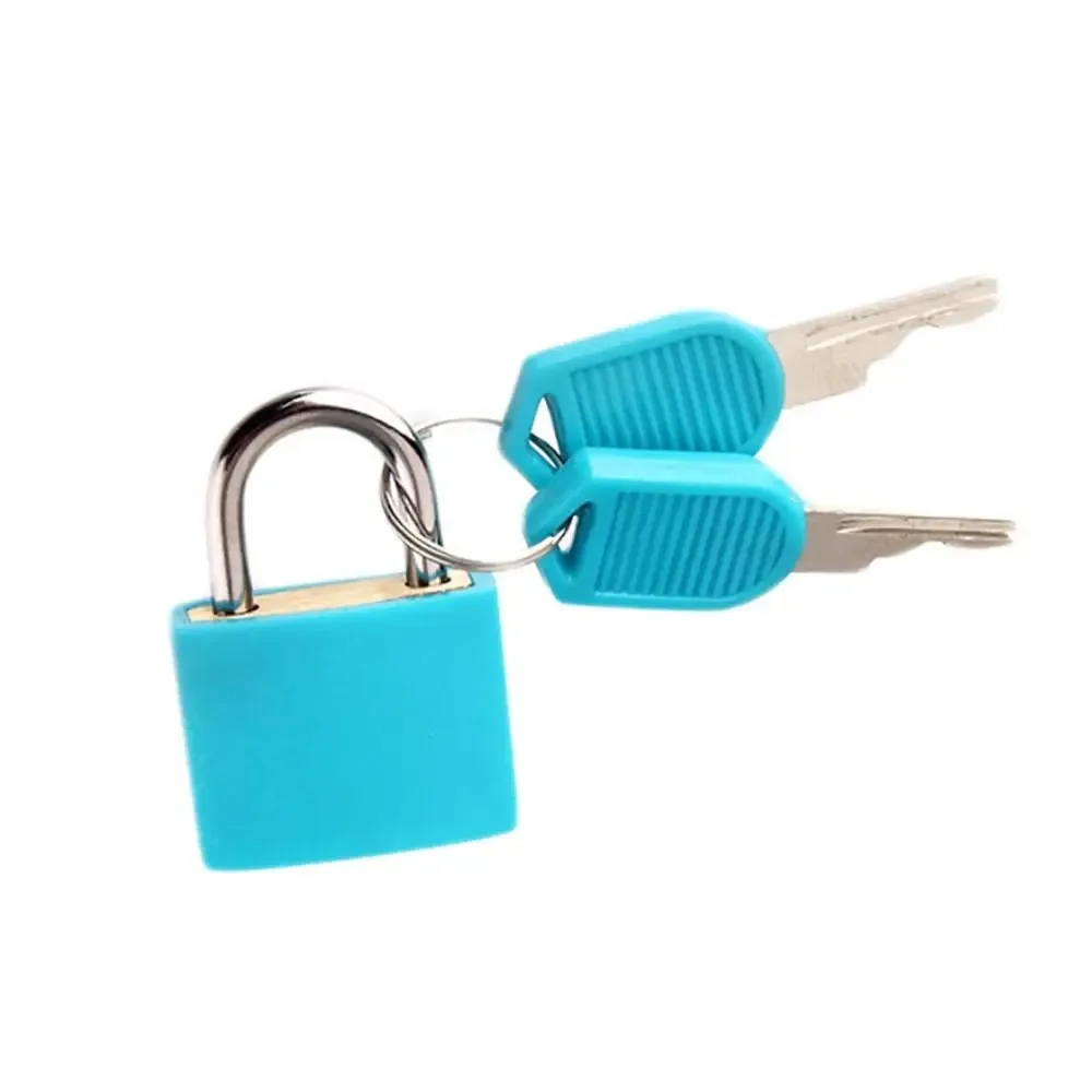 cadenas de 23 mm coloré pour la maison, les dortoirs, les petits bagages, valises, portes d'armoires et sacs à dos, avec 2 clés