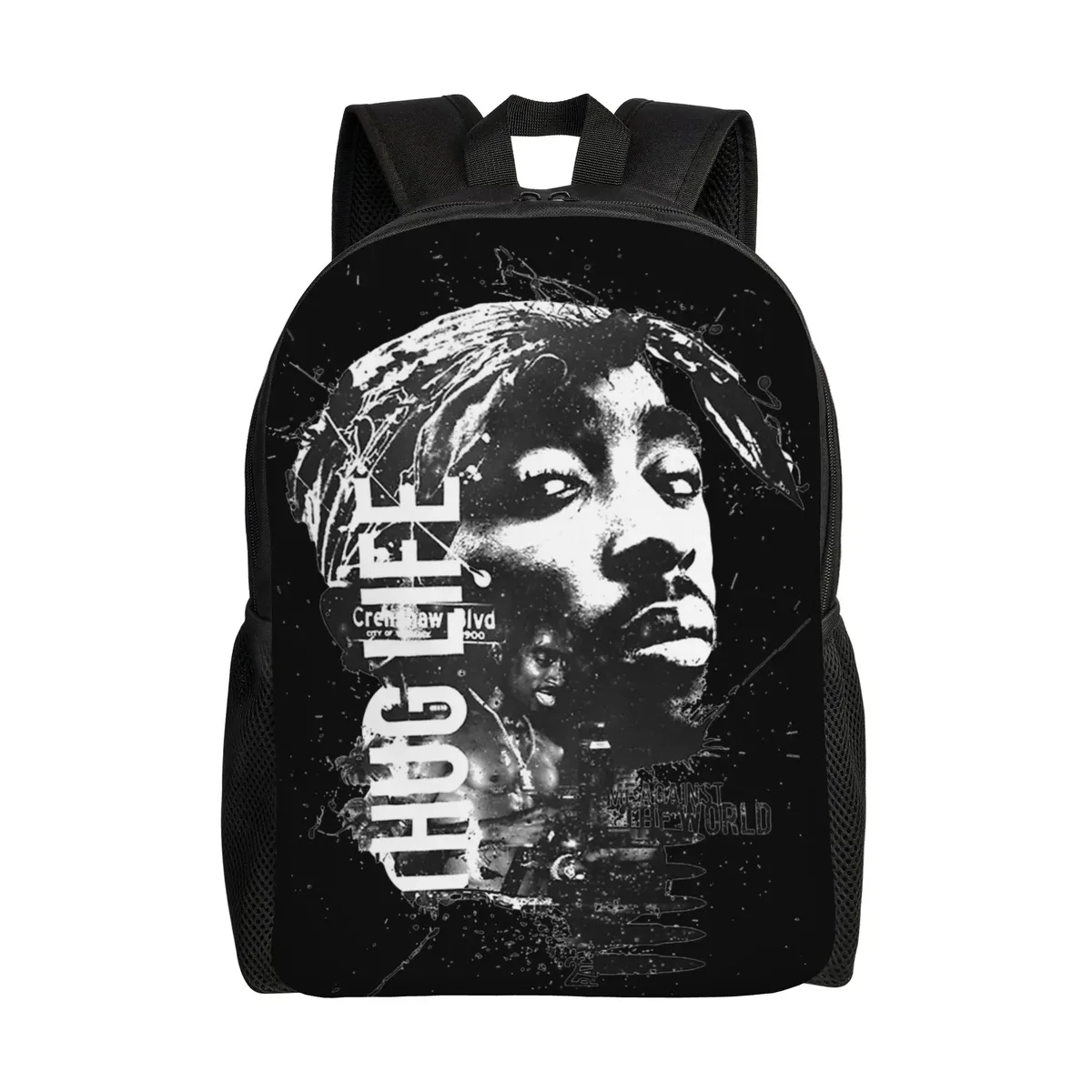 sac à dos populaire du rappeur 2pac pour hommes et femmes, sac à dos cool pour le lycée, la randonnée, les voyages, sac à dos en toile tupac pour l'université, cadeau