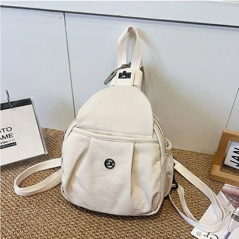 sac à dos polyvalent en nylon, sac à bandoulière étanche de grande capacité, sac de poitrine léger multifonctionnel, sac polochon