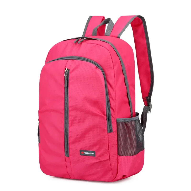 sac à dos d'extérieur pliable, bretelles réglables pour l'extérieur, la randonnée, la course et les courts voyages, adapté aux femmes, équipement de randonnée