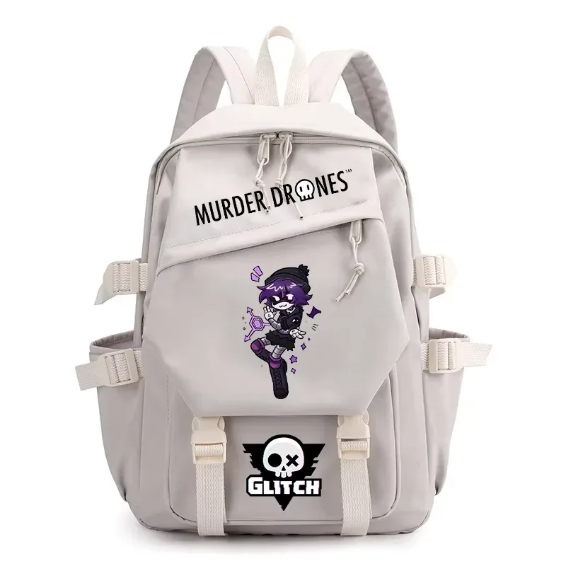 sacs à dos fashion murder drones pour étudiants, sac à dos à double bandoulière imprimé dessin animé, sac à dos pour ordinateur portable pour femmes et hommes, sac d'école tendance urbaine
