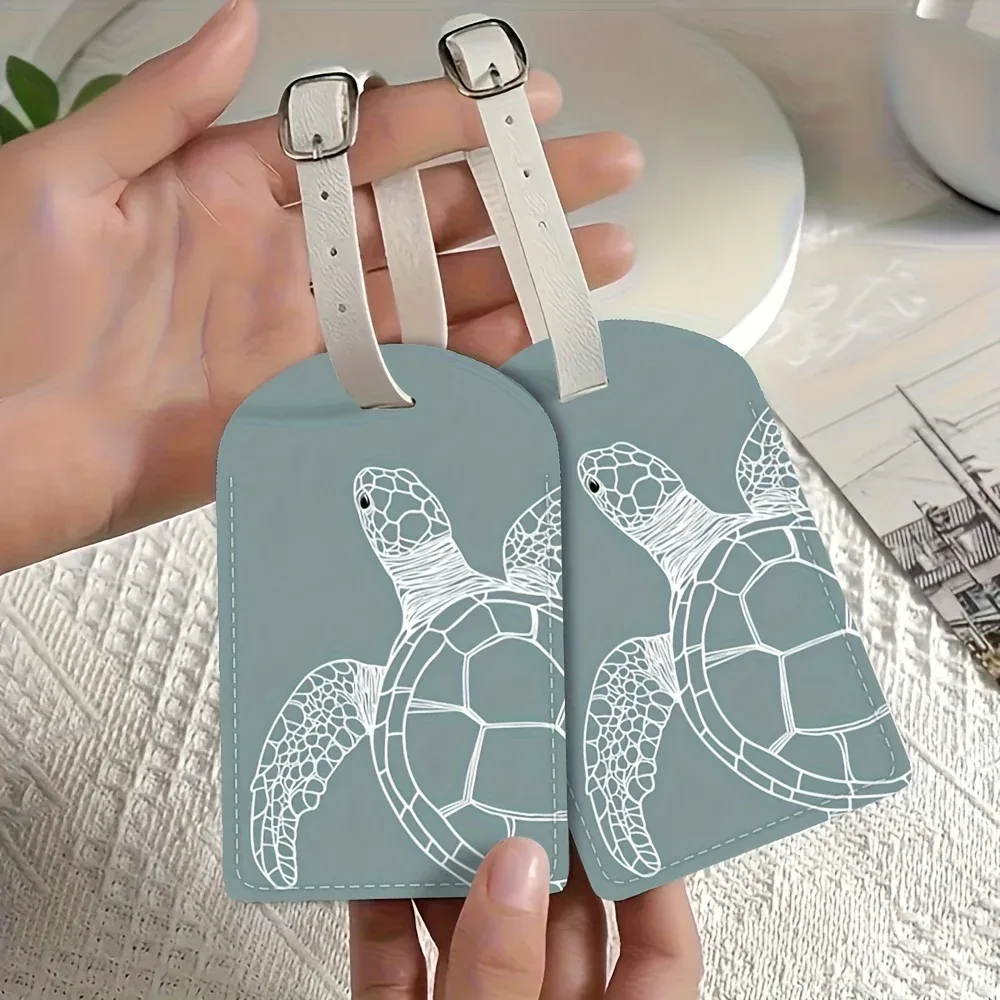 Étiquette à bagages en PU, conçue pour être une étiquette d'identification robuste pour vos sacs de voyage, idéale pour une utilisation à l'aéroport, sur les croisières