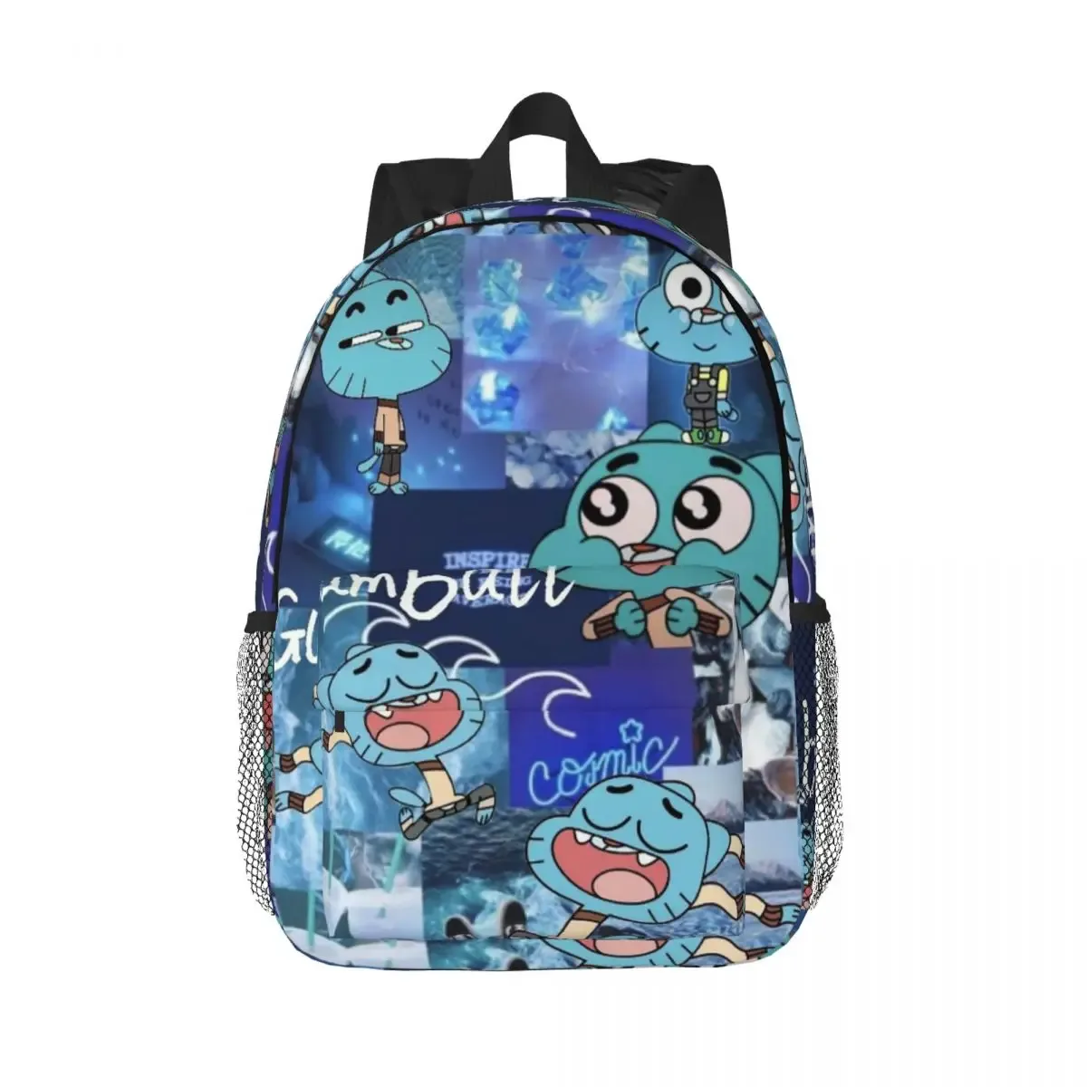 sac à dos the amazing world of gumball, sac à livres pour étudiants, sac d'école pour garçons et filles, sacs à bandoulière pour ordinateur