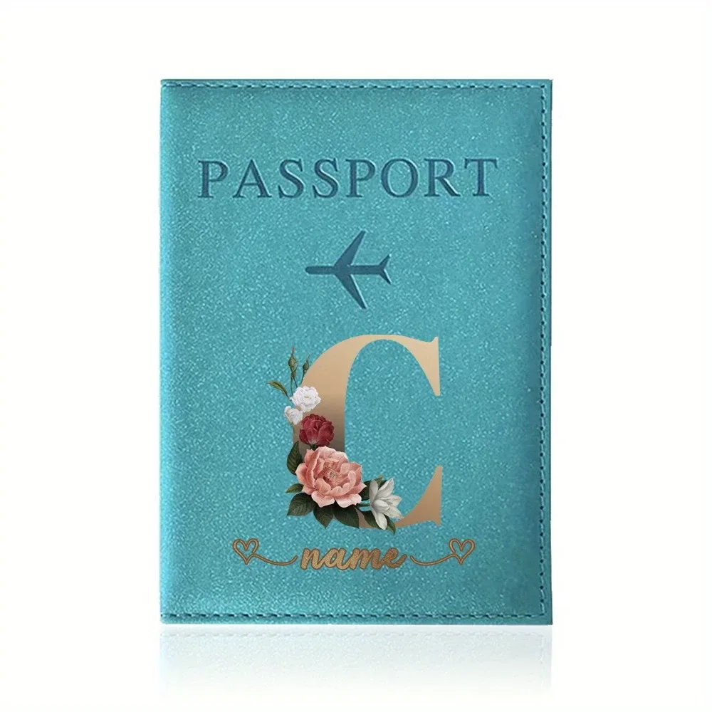 porte-passeport personnalisé avec nom personnalisable - capable d'imprimer des noms jusqu'à 26 lettres.