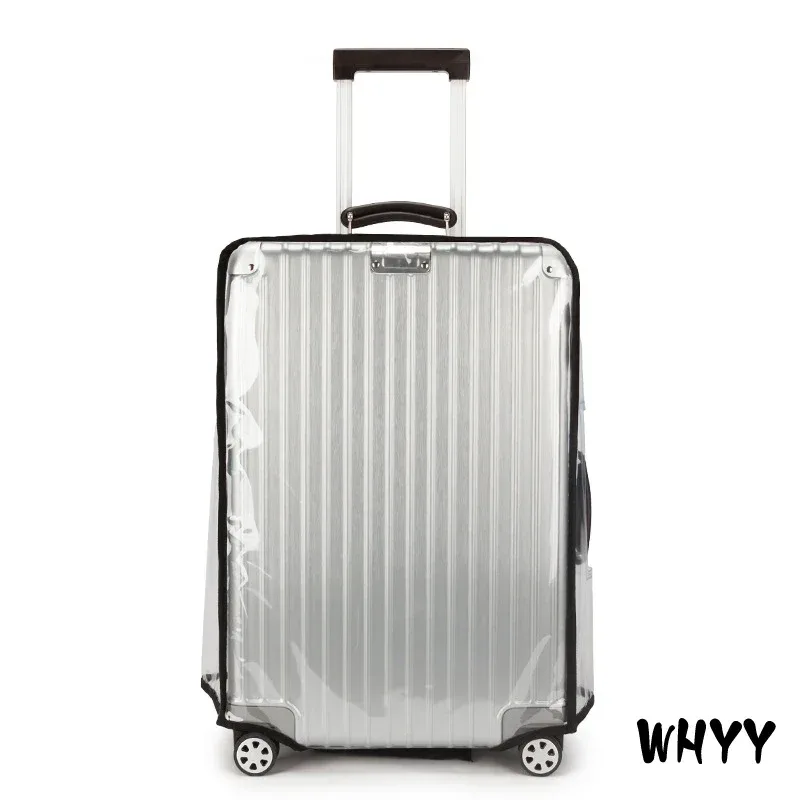 protecteurs de couverture de valise en pvc transparent, protecteur de bagages de voyage transparent en pvc pour le transport