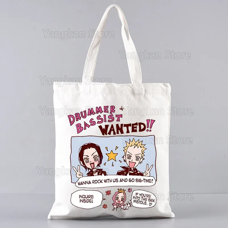nana anime toile fourre-tout sacs pour dames sacs à main kawaii mignon bolsa portable shopping sac à bandoulière
