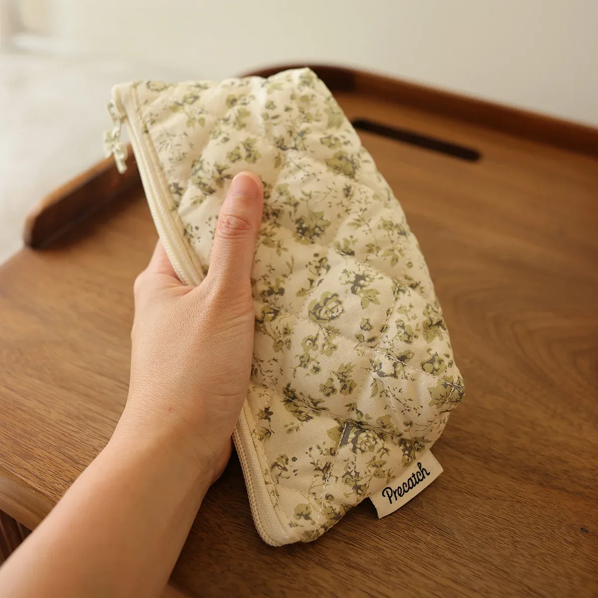 sac de rangement multifonctionnel en tissu pour trompettes, trousse à stylos, sac wenqian, trousse portable multifonction pour crayons à sourcils et pinceaux de maquillage