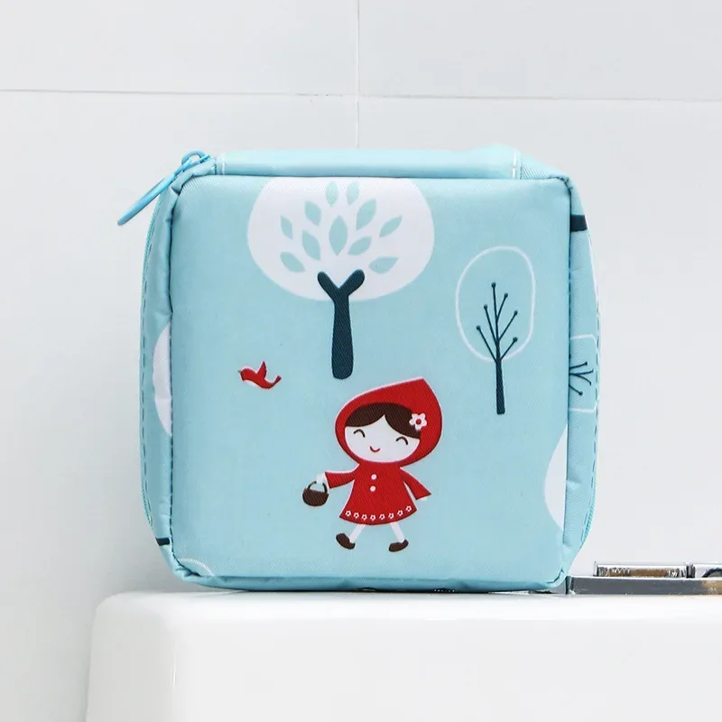 1 pièce trousse de toilette et de maquillage pour femme, mignonne et tendance, indispensable pour le voyage, pour rouges à lèvres, serviettes hygiéniques et autres articles de toilette
