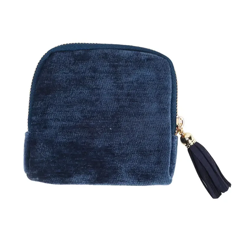 sac de rangement pour bijoux exquis avec pendentif pompon, pochette zippée pour bagues, grande capacité, sac de voyage pour bracelets en cristal