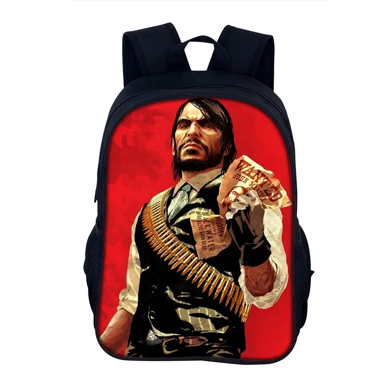 sac à dos red dead redemption, sac d'école 40cm/15.7 pouces, sacs de livres, sac à dos d'ordinateur pour garçon et fille, meilleur cadeau