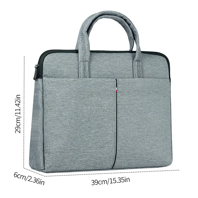 sacoche pour ordinateur portable étanche de 15,6 pouces avec sangle de bagage, sac à main portable pour hommes et femmes, idéal pour le bureau et les voyages.