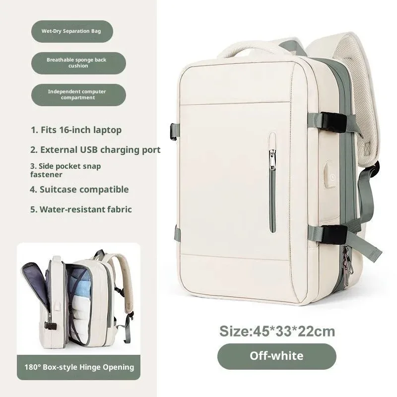 sacs à dos de charge multifonctionnels de grande capacité, sacs d'affaires, sac à dos de voyage extensible en avion, sac pour ordinateur portable, bagages, nouveau