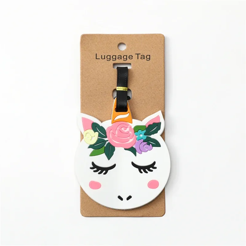 accessoires de voyage : étiquette de bagage créative corgi & chat, style mode, étiquettes de voyage portables et anti-perte pour valise