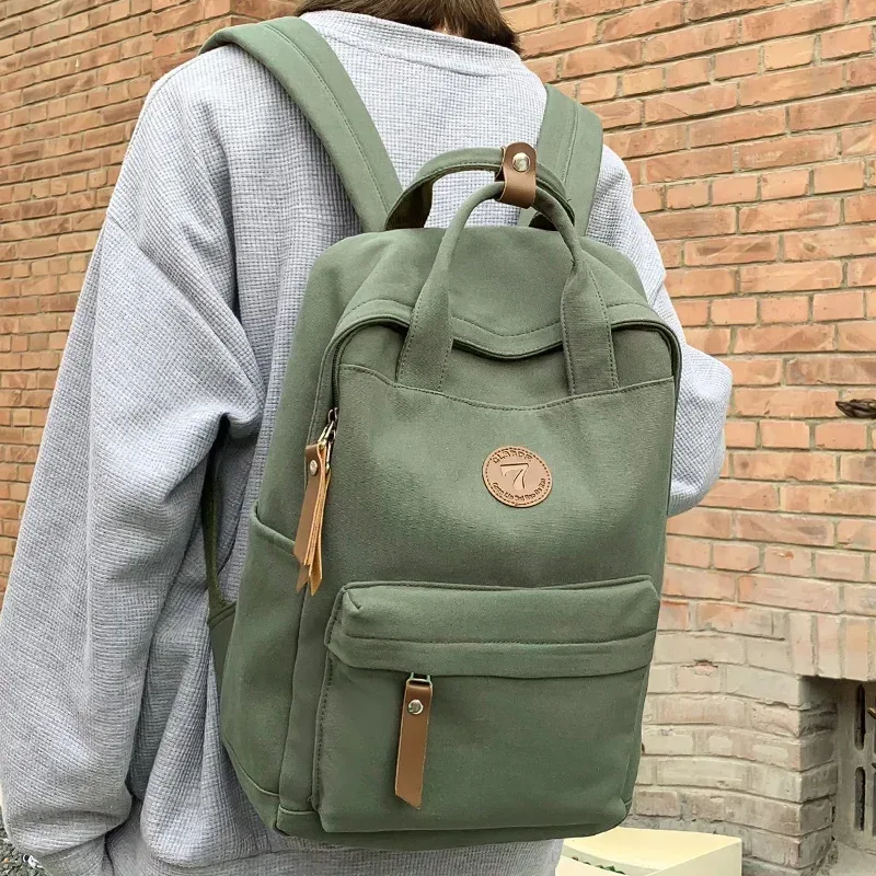 sac à dos de collège en toile pour hommes et femmes, sac de livre de voyage rétro, sacs d'école vintage pour filles et garçons, ordinateur portable étudiant, mode féminine, nouveau
