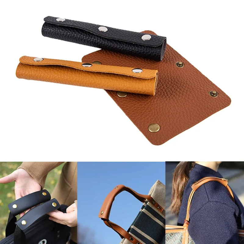 1pc sac à bagages poignée enveloppement en cuir housse de protection sac accessoires bandoulière Pad remplacement sangle accessoire bricolage