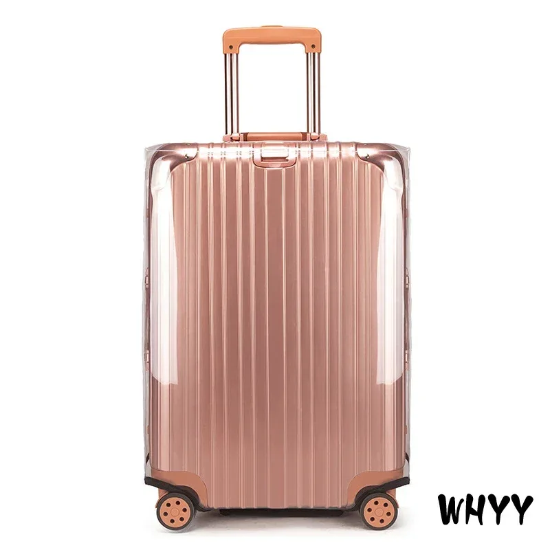 protecteurs de couverture de valise en pvc transparent, protecteur de bagages de voyage transparent en pvc pour le transport