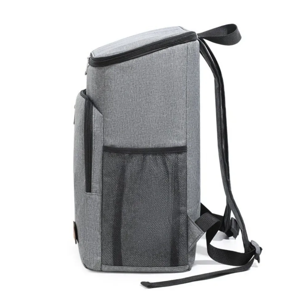 Sac à dos isotherme en tissu Oxford, double bandoulière, sac repas thermique portable, sac isotherme épais et tendance de grande capacité