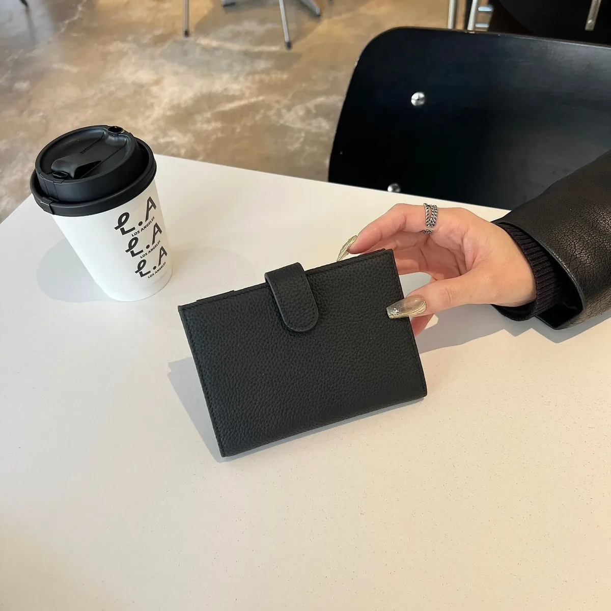porte-passeport en cuir véritable ultra-fin avec nom personnalisé, porte-cartes multifonctionnel, porte-billets, sac de rangement