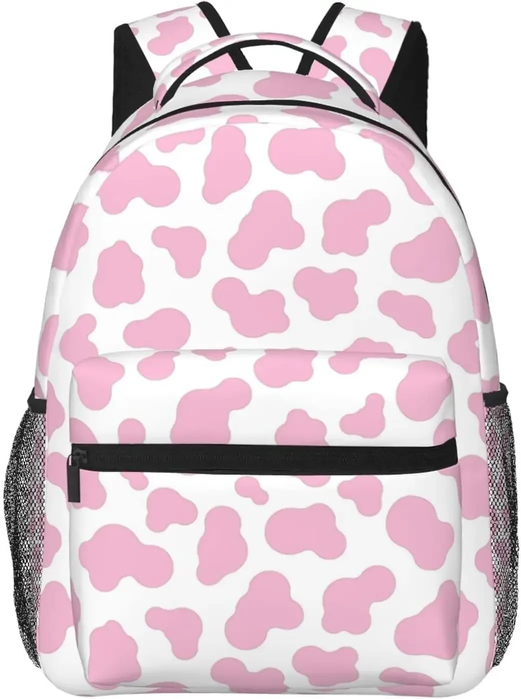 sac à dos imprimé vache violette, sacs pour ordinateur portable de grande capacité, sac de voyage de travail, accessoires college vache violette
