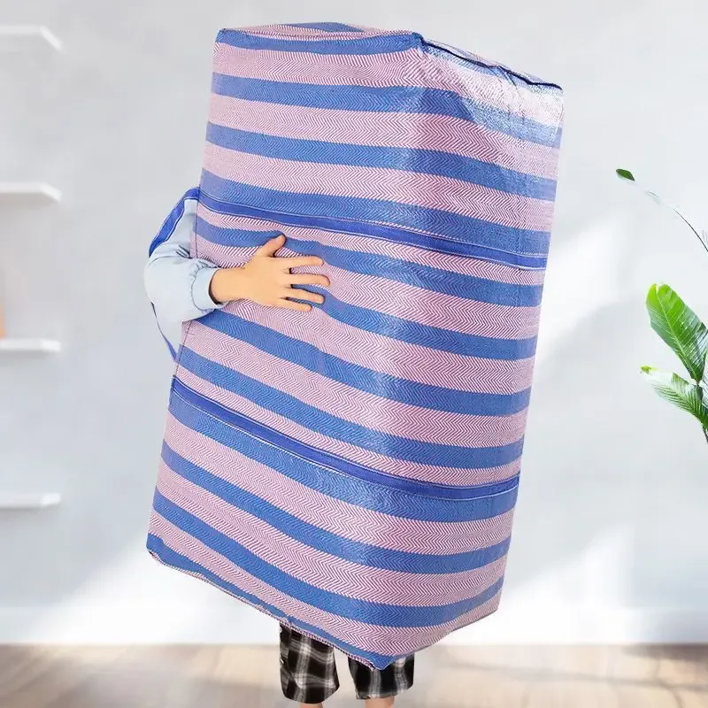 sac de rangement extra large en peau de serpent tressée, épaissi, pour déménagement, vêtements, sous-vêtements, voyage, chambre à coucher, etc.