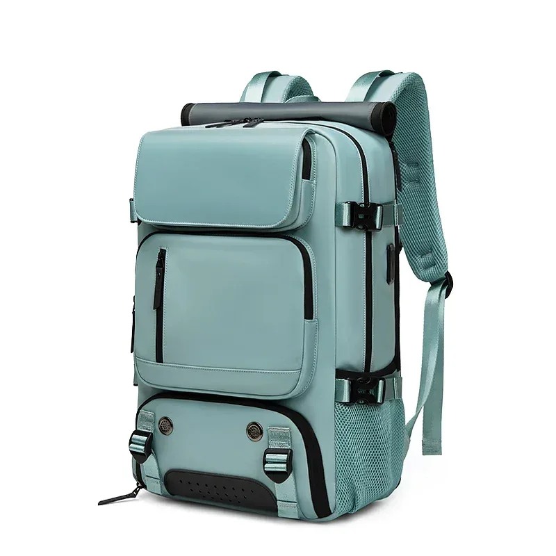 sac à dos de voyage pour femme, sac à dos imperméable pour ordinateur portable de 16 pouces avec sac à chaussures, port de chargement usb caché, sac à dos pour randonnée et camping
