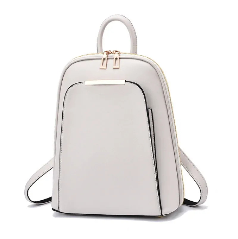 nouveaux sacs à dos en cuir de haute qualité pour femmes 2026, sacs à bandoulière de voyage à double fermeture éclair, sacs fourre-tout et sacs d'école pour ordinateur portable, style coréen tendance