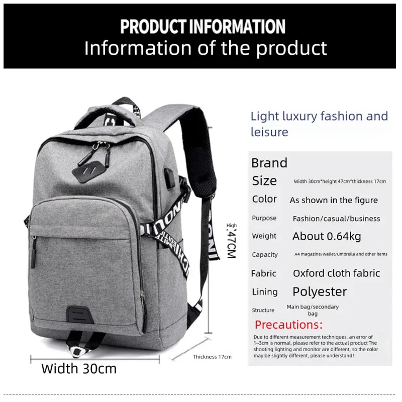 sac à dos personnalisé avec logo, grande capacité, en nylon, pour ordinateur, sac de couple, image et nom personnalisés
