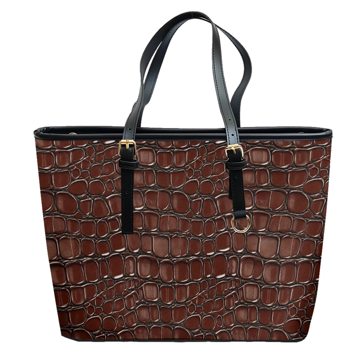 sac à bandoulière en cuir pvc oxford imprimé géométrique, fourre-tout léger à fermeture éclair, minimaliste, usage quotidien, sac à main convertible pour le travail et le week-end