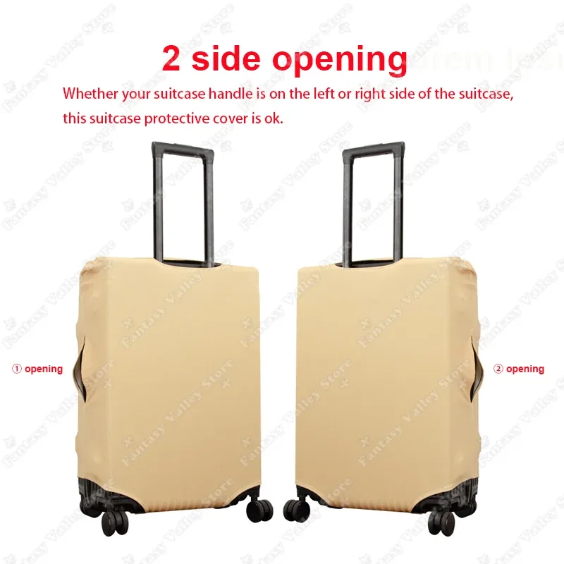 housse de bagage imprimée hibou coloré, housses de protection pour valise à roulettes à cornes, accessoires de voyage de 18 à 32 pouces