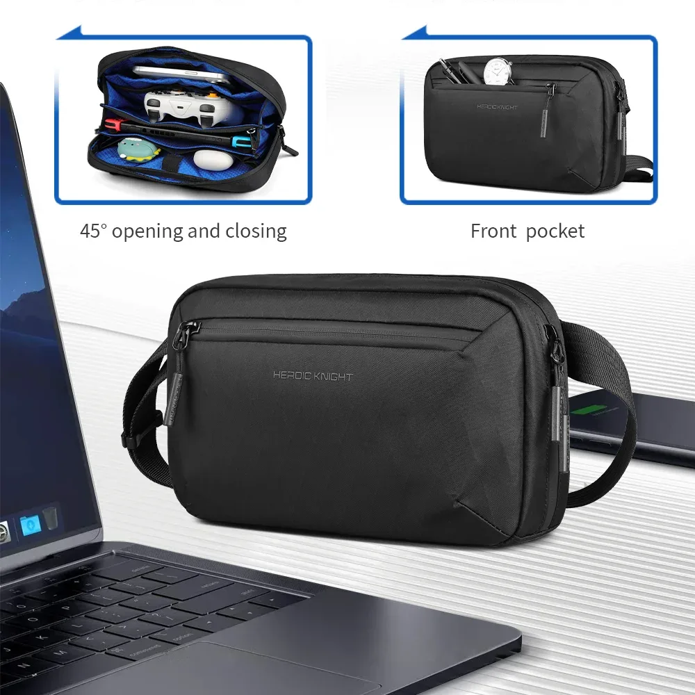 heroic knight – sac à bandoulière de qualité pour hommes, sacoche légère et étanche x-pac, pochettes élégantes avec bandoulière détachable