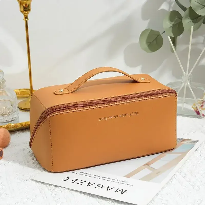 trousse de toilette pour femme, trousse de maquillage, pochette de rangement, boîte de luxe pour femme, trousse à cosmétiques, sac de rangement pour voyage avec fermeture éclair