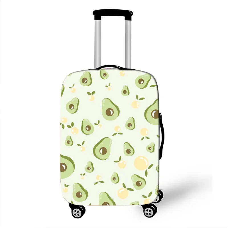 juste de bagage à motif d'avocat de style drôle, étui de protection anti-poussière pour valise logique, mode, 18 "-32"