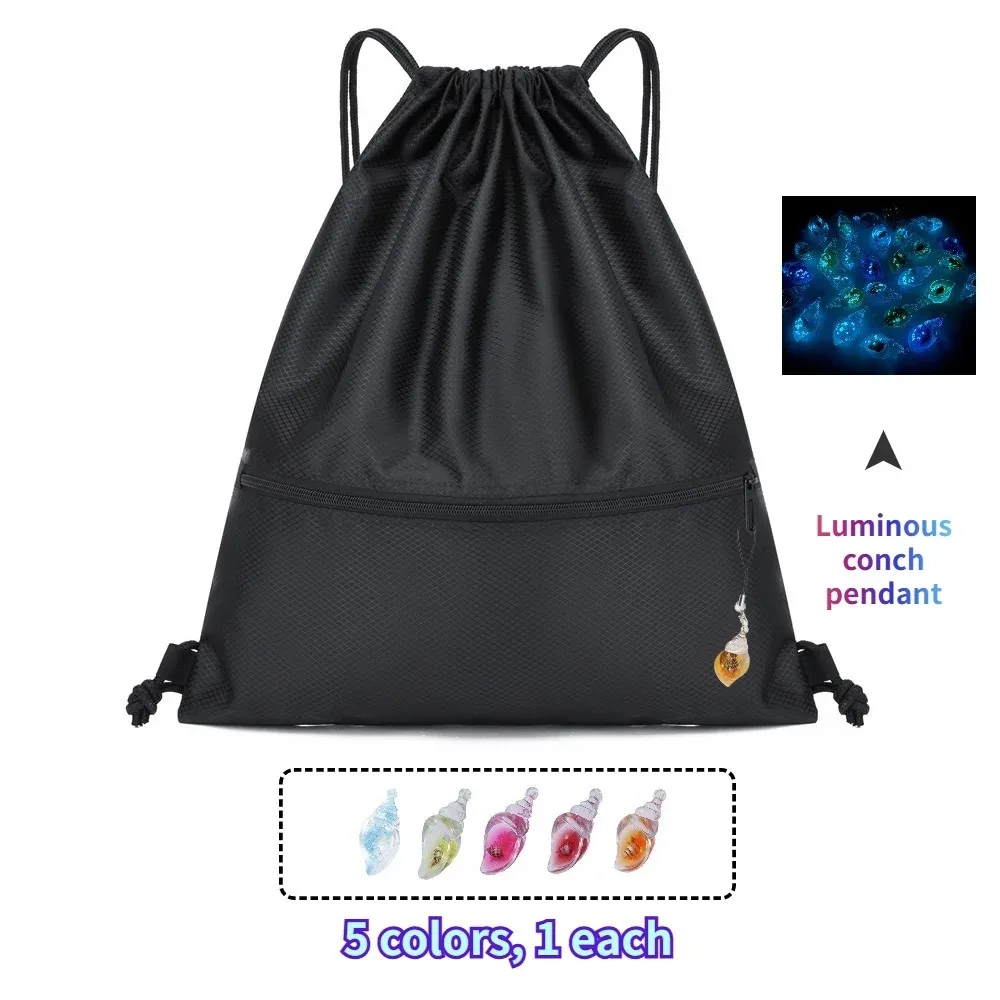 sac à dos léger à cordon de serrage pour hommes et femmes, sac à dos de sport, de fitness, de loisirs en plein air, sac à fermeture éclair